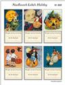 Supply, Cross Stitch Gift Tags Needlework Labels Holiday Fall Halloween No.23 by PinoyStitch
