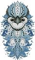 Pattern, Colorful Birds Blue Jay by Kitty & Me Designs