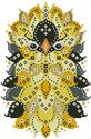 Pattern, Colorful Birds Goldfinch by Kitty & Me Designs
