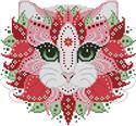 Colorful Cats Poinsettia
