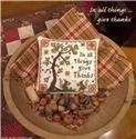 Pattern, In All Things Give Thanks by Calico Confectionery