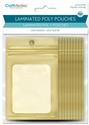 Supply, Gold Zip-Lock Laminated Pouches W/Window 3.125