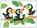 Pattern, Baby Toucans by Kooler Design Studio