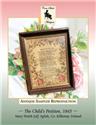 Pattern, Child's Petition, 1845 by Cross Stitch Antiques
