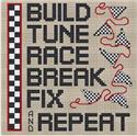 Pattern, Auto Racing by Sue Hillis Designs