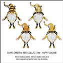 Pattern, Sunflower N' Bee - Happy Gnome by Cross Stitch Wonders