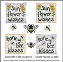 Pattern, Sunflower N' Bee - Pillows and Bees by Cross Stitch Wonders