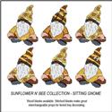 Pattern, Sunflower N' Bee - Sitting Gnome by Cross Stitch Wonders