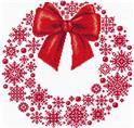 Kit, Redwork Snowflake Wreath by Imaginating