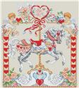 Pattern, February Forever Carousel Horse by Kooler Design Studio