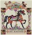 Pattern, November O'Plenty Carousel Horse by Kooler Design Studio