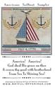 Pattern, Americana Sailboat Sampler by Artful Offerings