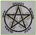 Pattern, Elemental Pentagram by The Stitcherhood