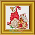 Gnome and Gingerbread House