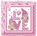 Pattern, Love Gnomes by Les Petites Croix De Lucie