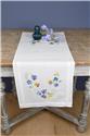 Stamped Kit, Pretty Pansies Table Runner by Vervaco