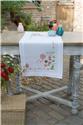 Stamped Kit, Flowers Table Runner by Vervaco