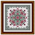 June Hearts Square with Red Roses