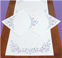 Stamped Stitchable, Lavender Flowers by Jack Dempsey