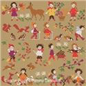 Pattern, Happy Childhood - Autumn by Perrette Samouiloff