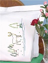 Stamped Stitchable, Deer (Perle Edge Pillowcase) by Jack Dempsey