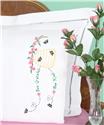 Stamped Stitchable, Bee Grateful (Perle Edge Pillowcase) by Jack Dempsey
