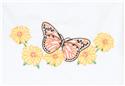 Stamped Stitchable, Butterfly (Perle Edge Pillowcase) by Jack Dempsey