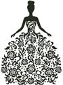 Pattern, Woman Silhouette with Flowers by Artecy Cross Stitch