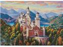 Pattern, Castle in the Mountains - Large by Artecy Cross Stitch