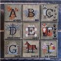 Pattern, When I Think of the Alphabet - A-I by Puntini Puntini
