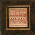 Pattern, Florence Law 1899 by Hands Across the Sea Samplers