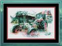 Pattern, Old Green Tractor by Ronnie Rowe Designs