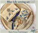 Pattern, Blue Lily Sewing Set by MTV Designs
