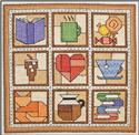 Pattern, Quilt Blocks 17 - Coffee Break by Rogue Stitchery