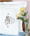 Stamped Stitchable, Watering Can (Perle Edge Pillowcase) by Jack Dempsey