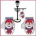 Pattern, Mitten Series - Snowman by Cross Stitch Wonders