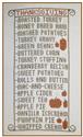Pattern, Thanksgiving Day Menu by The Stitcherhood