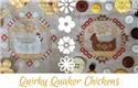 Pattern, Quirky Quaker Chickens by Darling & Whimsy Designs