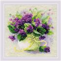 Kit, Violets In A Pot by Riolis