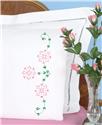 Stamped Stitchable, Flowers (Perle Edge Pillowcase) by Jack Dempsey