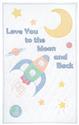 Stamped Stitchable, Love You To The Moon by Jack Dempsey