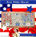 Pattern, Red, White Bloom by Shannon Christine Designs