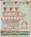 Pattern, Beach Boardwalk - Ice Cream Shop by Country Cottage Needleworks