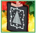 Pattern, White Christmas Ornament by The Stitcherhood