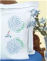 Stamped Stitchable, Hydrangeas (Perle Edge Pillowcase) by Jack Dempsey