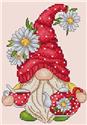 Pattern, Tea Gnome by Les Petites Croix De Lucie