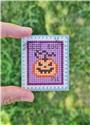 Scary Pumpkin Postage Stamp