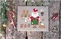 Pattern, Santa And The Gingerbreads by Madame Chantilly