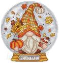 Pattern, Snow Globe Fall Gnome by Les Petites Croix De Lucie
