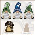 Pattern, Little Gnome Series - Golfing by Cross Stitch Wonders